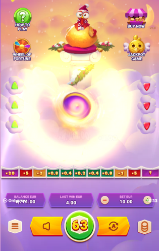 Chicken Plinko Bonus‑Runde Screenshot